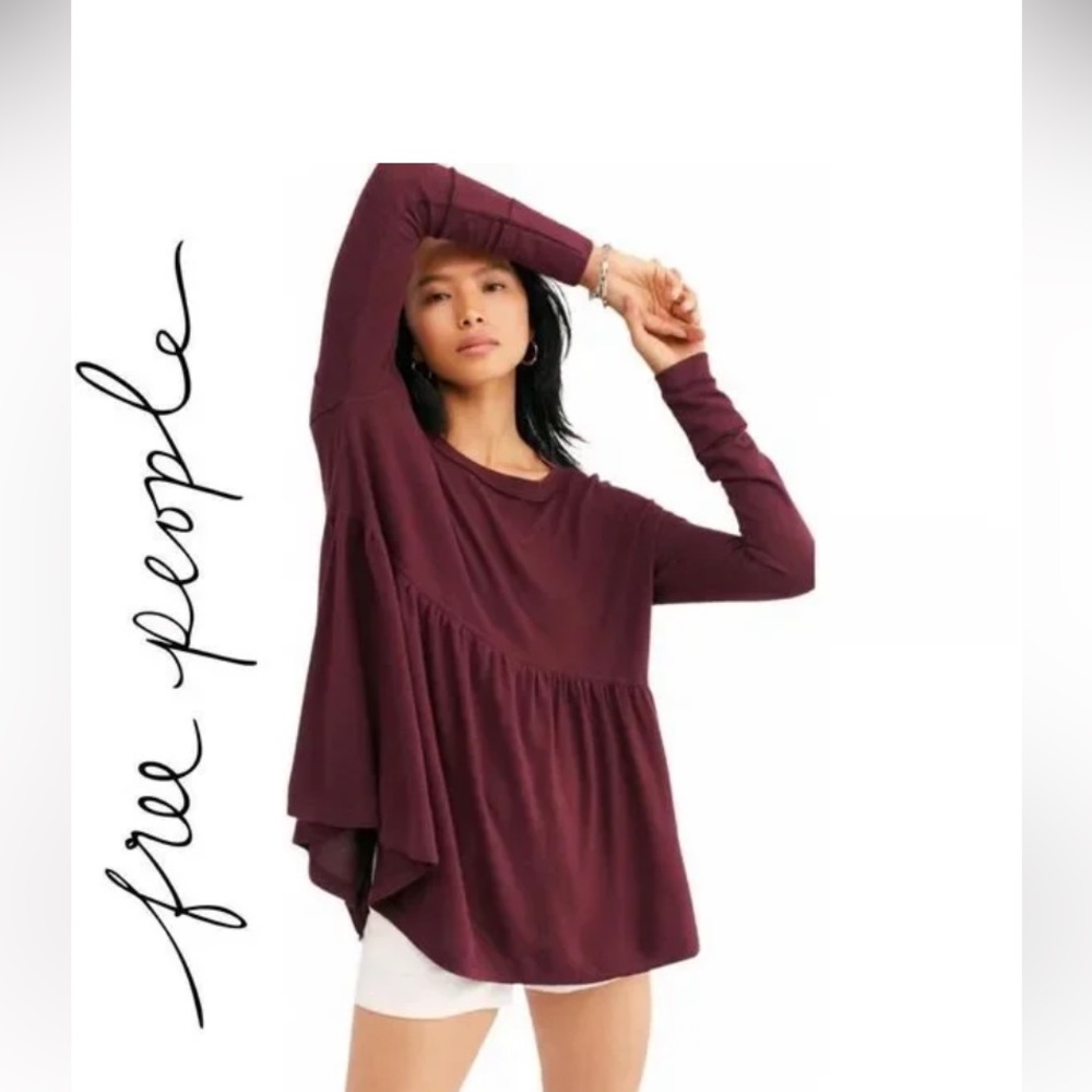 FREE PEOPLE || forever your girl baby doll tee